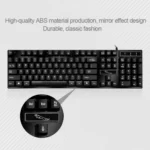 ZGB Q17 104 Keys USB Wired Suspension Gaming Office Keyboard for Laptop, PC - Image 4