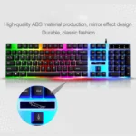 ZGB G21 1600 DPI Professional Wired Colorful Backlight Mechanical Feel Suspension Keyboard + Optical Mouse Kit for Laptop, PC - Image 3