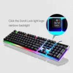 ZGB G21 1600 DPI Professional Wired Colorful Backlight Mechanical Feel Suspension Keyboard + Optical Mouse Kit for Laptop, PC - Image 4