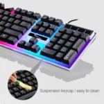 ZGB G21 1600 DPI Professional Wired Colorful Backlight Mechanical Feel Suspension Keyboard + Optical Mouse Kit for Laptop, PC - Image 6