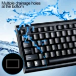 Chasing Leopard Q9 1600 DPI Professional Wired Grid Texture Gaming Office Keyboard + Optical Mouse Kit - Image 8