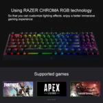 Razer BlackWidow V3 Tenkeyless RGB Lighting Wired Mechanical Keyboard, Competitive Version (Yellow Shaft) - Image 5