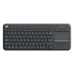 Logitech K400 Plus 2.4GHz Wireless Touch Control Keyboard, Wireless Range: 10m