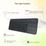 Logitech K400 Plus 2.4GHz Wireless Touch Control Keyboard, Wireless Range: 10m - Image 7