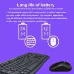 Logitech MK270 2.4GHz Wireless Keyboard + Mouse Set - Image 7