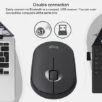 Logitech Pebble Cobblestone Shape Thin 3-keys 1000DPI Mute Wireless Bluetooth Optical Mouse, Wireless Range: 10m - Image 11