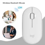 Logitech Pebble Cobblestone Shape Thin 3-keys 1000DPI Mute Wireless Bluetooth Optical Mouse, Wireless Range: 10m - Image 12