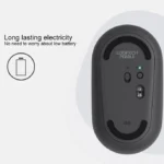 Logitech Pebble Cobblestone Shape Thin 3-keys 1000DPI Mute Wireless Bluetooth Optical Mouse, Wireless Range: 10m - Image 10