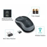 Logitech M185 2.4GHz 3-keys 1000DPI Wireless Optical Mouse, Wireless Range: 10m - Image 3