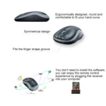 Logitech M185 2.4GHz 3-keys 1000DPI Wireless Optical Mouse, Wireless Range: 10m - Image 4