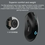 Logitech G703 LIGHTSPEED 16000 DPI 6 Programmable Buttons HERO 16K Sensor RGB Backlight Wireless Optical Gaming Mouse - Image 5