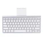 MC Saite 460BT 78 Keys Ultra-thin Mini Wireless Bluetooth Keyboard, Built-in Holder, Support Android / iOS / Windows System(Silver) - Image 2