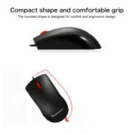 Lenovo M120 Pro Fashion Office Red Dot Wired Mouse - Image 6
