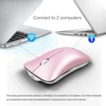 HXSJ T23F Bluetooth + 2.4GHz Wireless Dual Modes 4-Keys 1600 DPI Adjustable Ergonomics Optical Mouse - Image 8