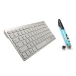 KM-808 2.4GHz Wireless Multimedia Keyboard + Wireless Optical Pen Mouse with USB Receiver Set for Computer PC Laptop, Random Pen Mouse Color Delivery - Image 2