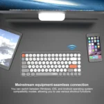 Ajazz 308I 84 Keys Tablet Mobile Phone Computer Household Office Bluetooth Keyboard - Image 6