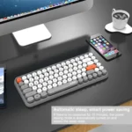 Ajazz 308I 84 Keys Tablet Mobile Phone Computer Household Office Bluetooth Keyboard - Image 7