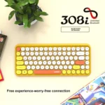 Ajazz 308I 84 Keys Tablet Mobile Phone Computer Household Office Bluetooth Keyboard - Image 9
