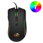 HXSJ A869 Colorful Glowing Wired Game 7-Keys 3200 DPI Adjustable Ergonomics Optical Mouse - Image 7
