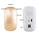 HXSJ M80 2.4GHz Wireless 1600DPI Three-speed Adjustable Optical Mute Mouse - Image 4