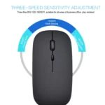 HXSJ M80 2.4GHz Wireless 1600DPI Three-speed Adjustable Optical Mute Mouse - Image 9