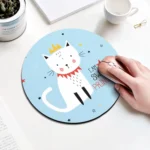 Princess Cat Pattern Circular Mouse Pad, Diameter: 22cm - Image 2