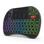 Rii X8 RT716 2.4GHz Mini Wireless QWERTY 71 Keys Keyboard, 2.5 inch Touchpad Combo with Backlight(Black) - Image 2