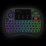 Rii X8 RT716 2.4GHz Mini Wireless QWERTY 71 Keys Keyboard, 2.5 inch Touchpad Combo with Backlight(Black) - Image 3