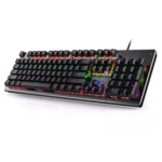 YINDIAO Classic Square Keys Mixed Light USB Mechanical Gaming Wired Keyboard, Black Shaft - Image 2