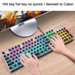 AULA S2016 104-keys Square Key Cap Mixing Light Mechanical Blue Switch Metal Panel Wired USB Gaming Keyboard, Length: 1.6m - Image 7