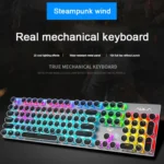 AULA S2016 104-keys Square Key Cap Mixing Light Mechanical Blue Switch Metal Panel Wired USB Gaming Keyboard, Length: 1.6m - Image 9