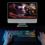 AULA F2088 108 Keys Mixed Light Plating Punk Mechanical Blue Switch Wired USB Gaming Keyboard with Metal Button - Image 14