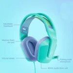 Logitech G335 Foldable Wired Gaming Headset with Microphone - Image 2