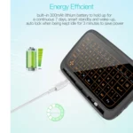 H18+ 2.4GHz Mini Wireless Keyboard Full Touchpad with 3-Level Adjustable Backlight(Black) - Image 11