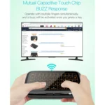 H18+ 2.4GHz Mini Wireless Keyboard Full Touchpad with 3-Level Adjustable Backlight(Black) - Image 12