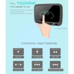 H18+ 2.4GHz Mini Wireless Keyboard Full Touchpad with 3-Level Adjustable Backlight(Black) - Image 5