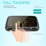 H18+ 2.4GHz Mini Wireless Keyboard Full Touchpad with 3-Level Adjustable Backlight(Black) - Image 6