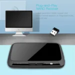 H18+ 2.4GHz Mini Wireless Keyboard Full Touchpad with 3-Level Adjustable Backlight(Black) - Image 9