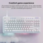 Logitech Aurora G713 RGB Wired Game E-sports 87-key Mechanical Keyboard with Palm Support, Red Shaft - Image 2