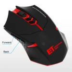 ET X-08 7-keys 2400DPI 2.4G Wireless Mute Gaming Mouse with USB Receiver & Colorful Backlight - Image 3