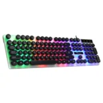 Chasing Leopard G21 USB 104-keys Waterproof Floating Round Punk Keycap Colorful Backlight Mechanical Feel Wired Keyboard, Length: 1.3m - Image 3
