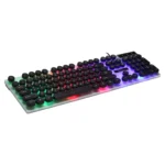 Chasing Leopard G21 USB 104-keys Waterproof Floating Round Punk Keycap Colorful Backlight Mechanical Feel Wired Keyboard, Length: 1.3m - Image 4