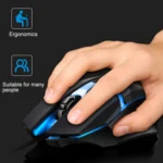 Chasing Leopard K2 USB LED Backlight 1600DPI Three-speed Adjustable Wired Optical Gaming Mouse, Length: 1.3m - Image 7