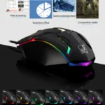 Chasing Leopard K2 USB LED Backlight 1600DPI Three-speed Adjustable Wired Optical Gaming Mouse, Length: 1.3m - Image 8