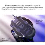 YINDIAO V2 Silent Mechanical Feel Gaming Keyboard Mouse Set - Image 5