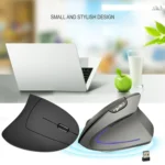 HXSJ T22 2.4GHz Wireless 4-Keys 2400 DPI Adjustable Ergonomics Optical Vertical Mouse - Image 11
