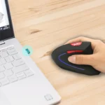 HXSJ T22 2.4GHz Wireless 4-Keys 2400 DPI Adjustable Ergonomics Optical Vertical Mouse - Image 9