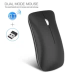 HXSJ T23 Bluetooth + 2.4GHz Wireless Dual Modes 4-Keys 1600 DPI Adjustable Ergonomics Optical Mouse - Image 2