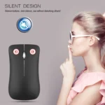 HXSJ T23 Bluetooth + 2.4GHz Wireless Dual Modes 4-Keys 1600 DPI Adjustable Ergonomics Optical Mouse - Image 14