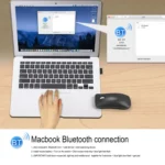 HXSJ T23 Bluetooth + 2.4GHz Wireless Dual Modes 4-Keys 1600 DPI Adjustable Ergonomics Optical Mouse - Image 15